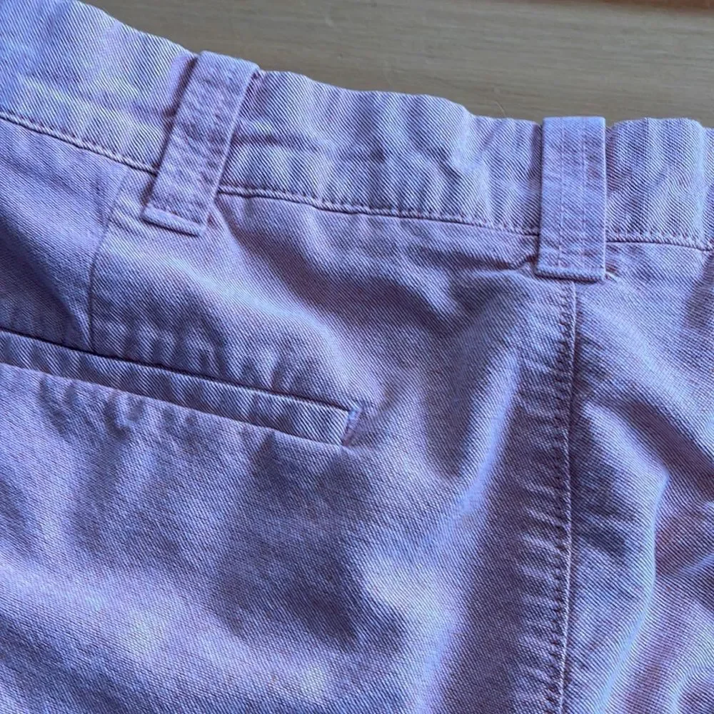 J. Crew Gramercy pastel orange oxford flat front shorts. Size 30. 100% cotton.